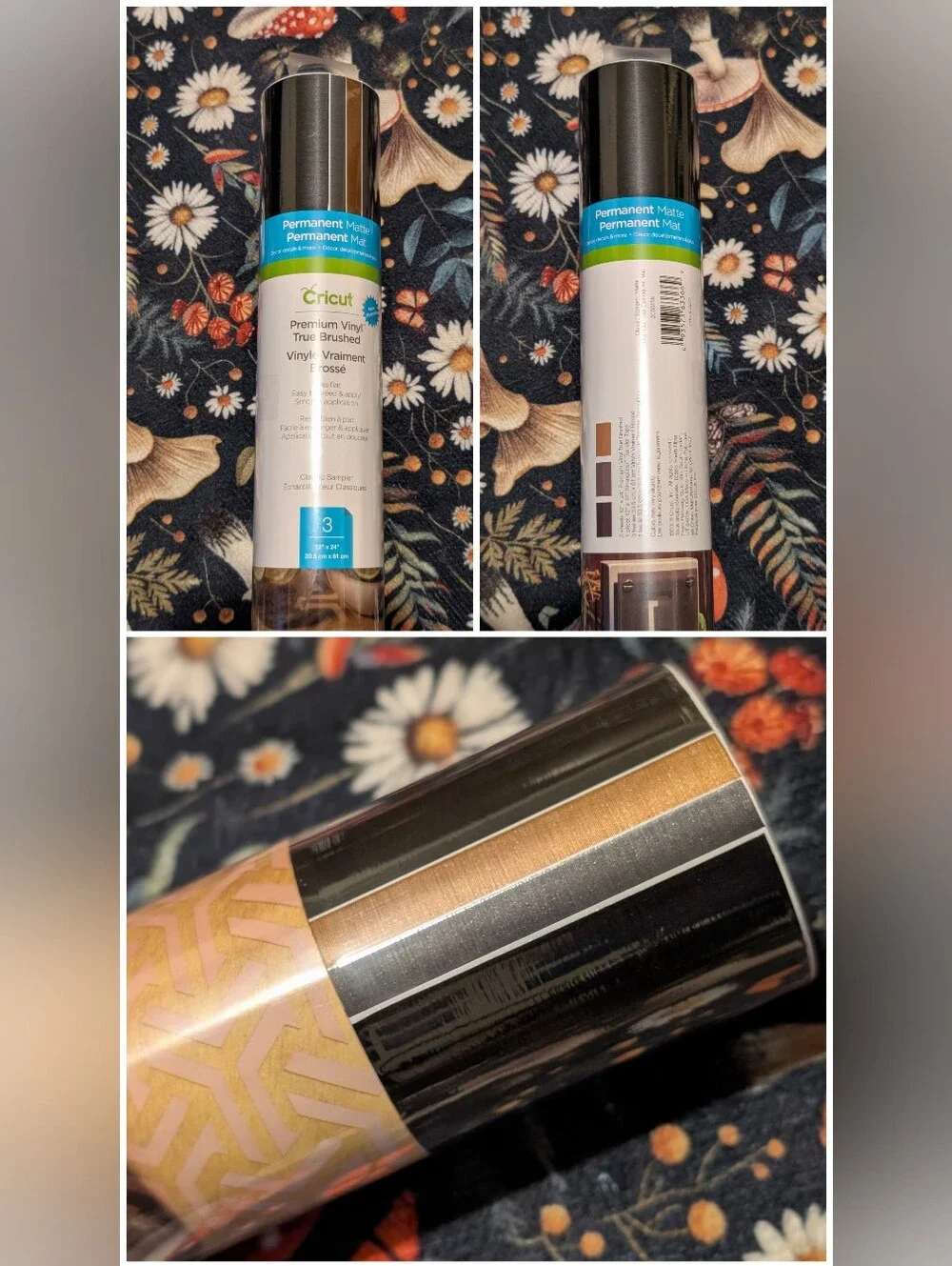 🆕 Cricut Bundle Of 7 Packs Of Premium Permanent Assorted Vinyl Rolls